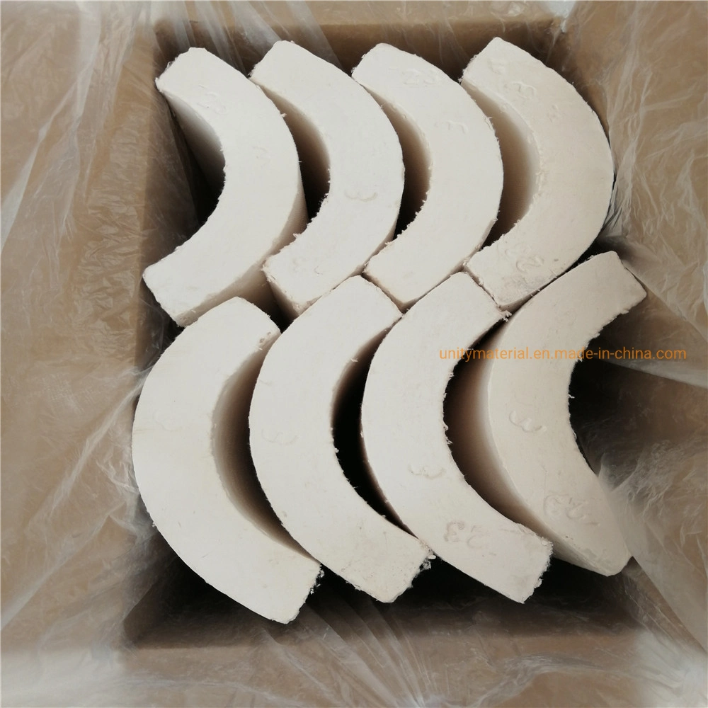 650c 1050c Fireproof Material Calcium Silicate Pipe Sections for Aluminum Foundries Heat Insulation Application