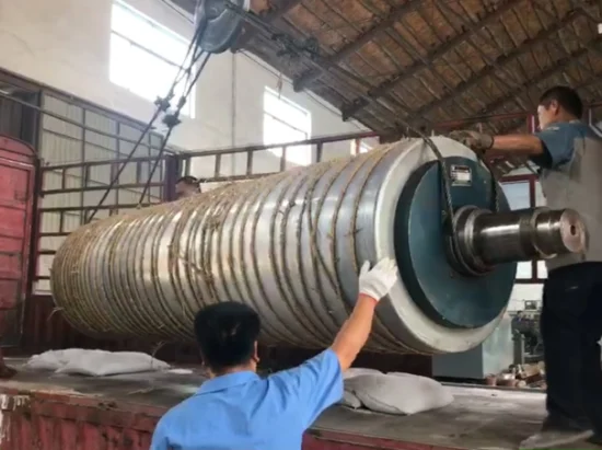 Китайские запасные части для бумагоделательных машин для бумажных фабрик, резиновый прижимной ролик с вакуумным всасыванием камня